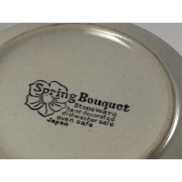 Spring Bouquet Stoneware 8.25" Tall 6-CUP Coffee Pot W/ Lid Japan - Picture 8 of 8